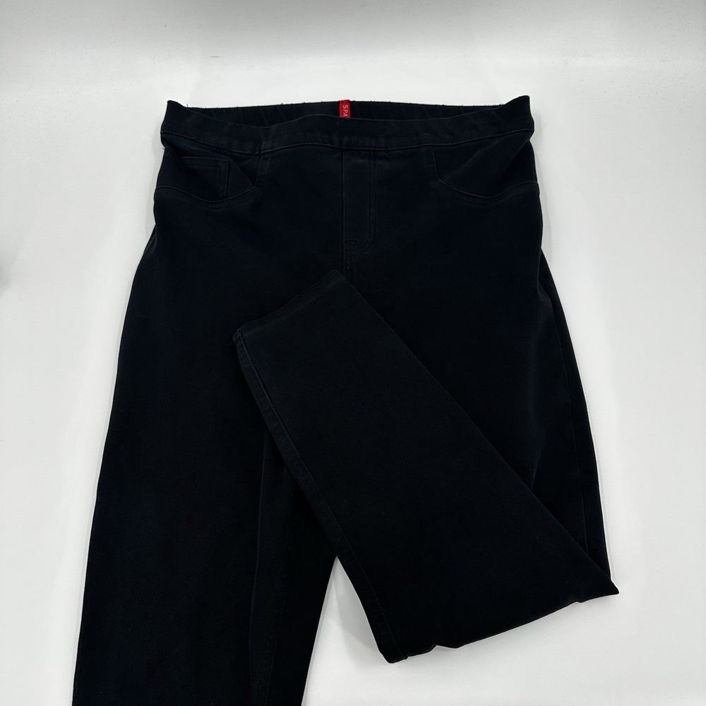 Spanx Jean-ish Leggings Black Jeans Jeggings‎ Pants Size Large Petite